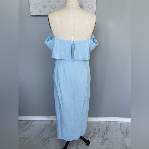 Fame and Partners Dress- baby blue strapless midi - Picture 7 of 7